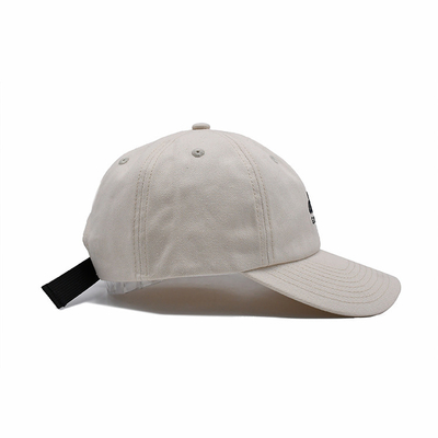 Custom bordir topi bisbol dengan tali yang disesuaikan dan gesper logam