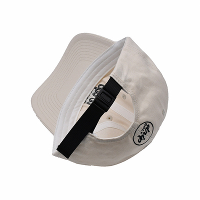 Custom bordir topi bisbol dengan tali yang disesuaikan dan gesper logam