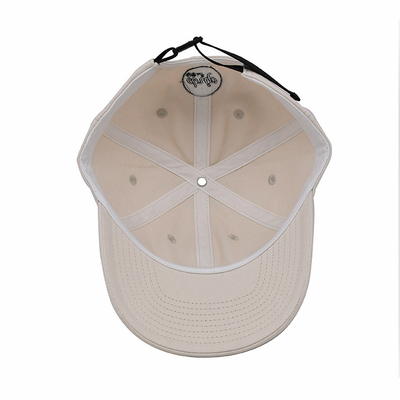 Custom bordir topi bisbol dengan tali yang disesuaikan dan gesper logam