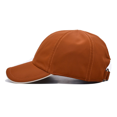 Topi khusus dengan tepi melengkung dan penutupan kabel logam yang dapat disesuaikan dengan tali velcro