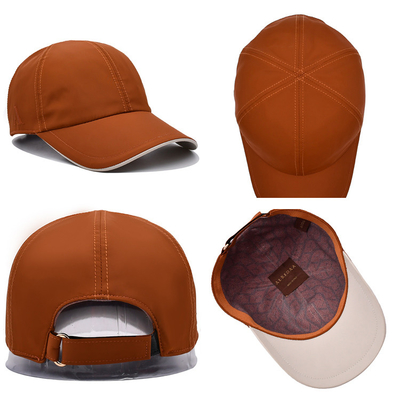 Topi khusus dengan tepi melengkung dan penutupan kabel logam yang dapat disesuaikan dengan tali velcro