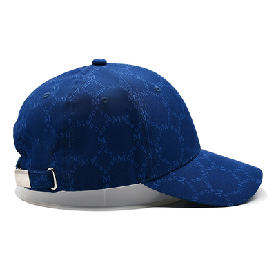 Topi Jacquard khusus dengan visor melengkung dan tali yang dapat disesuaikan dengan mata bordir yang cocok dengan warna kain