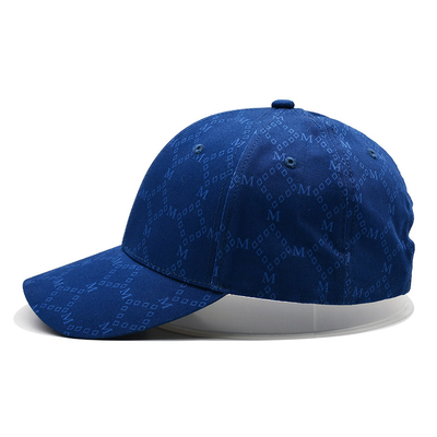 Topi Jacquard khusus dengan visor melengkung dan tali yang dapat disesuaikan dengan mata bordir yang cocok dengan warna kain