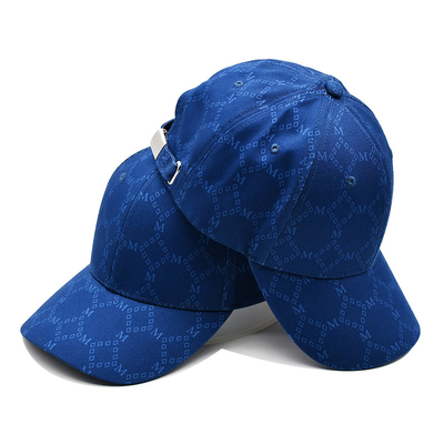 Topi Jacquard khusus dengan visor melengkung dan tali yang dapat disesuaikan dengan mata bordir yang cocok dengan warna kain