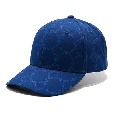 Topi Jacquard khusus dengan visor melengkung dan tali yang dapat disesuaikan dengan mata bordir yang cocok dengan warna kain