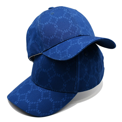 Topi Jacquard khusus dengan visor melengkung dan tali yang dapat disesuaikan dengan mata bordir yang cocok dengan warna kain