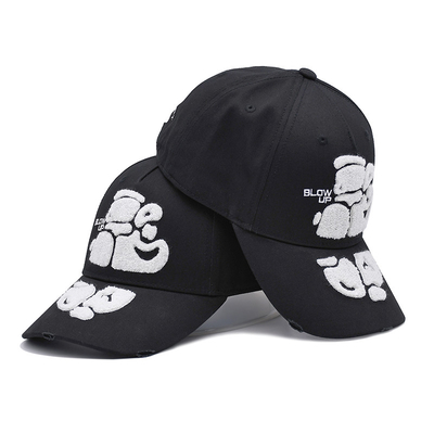 Topi Baseball Bersulam dengan Pintu melengkung Dan Genggam Logam Custom