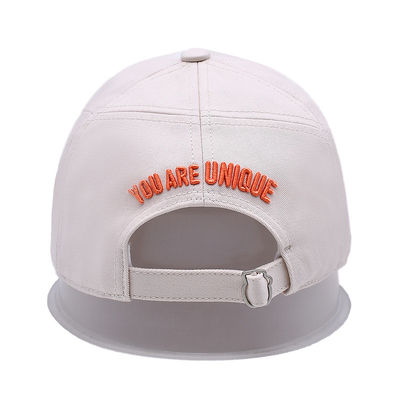 Custom Full Seasons Baseball Cap Factory Putih Baseball Cap Dengan Detail Kerajinan