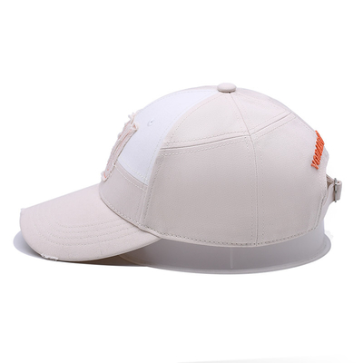 Custom Full Seasons Baseball Cap Factory Putih Baseball Cap Dengan Detail Kerajinan