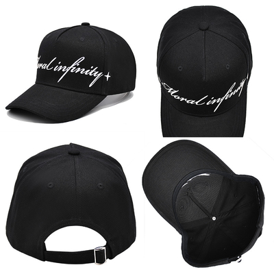 100% katun Struktural Mahkota melengkung Visor Baseball Caps Untuk Setiap Usia