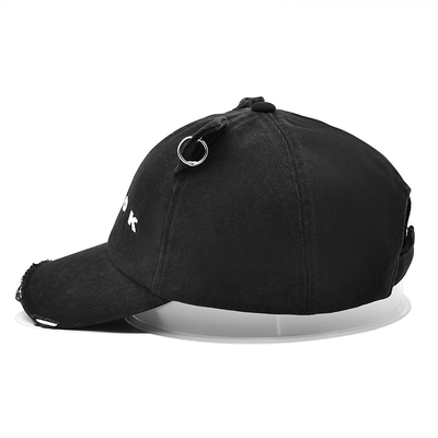 Curved Visor 6 Panel Baseball Cap Sesuaikan Gaya Anda dengan Cotton dengan Distressed