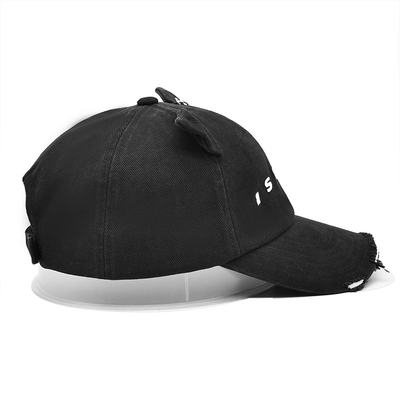 Curved Visor 6 Panel Baseball Cap Sesuaikan Gaya Anda dengan Cotton dengan Distressed