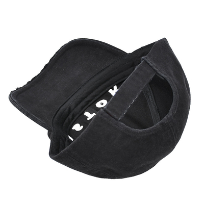 Curved Visor 6 Panel Baseball Cap Sesuaikan Gaya Anda dengan Cotton dengan Distressed