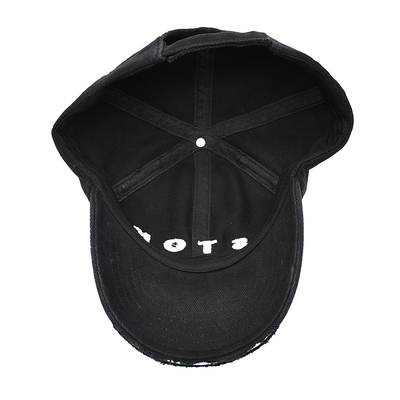 Curved Visor 6 Panel Baseball Cap Sesuaikan Gaya Anda dengan Cotton dengan Distressed