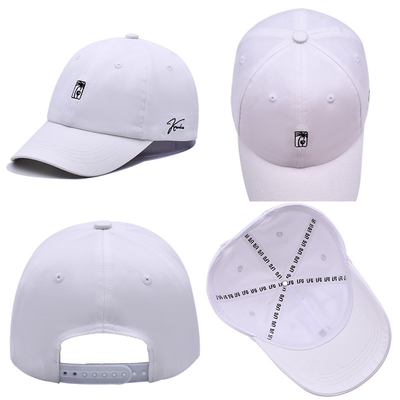 6 Eyelets Six-Panel Baseball Cap Untuk Personalisasi bordir