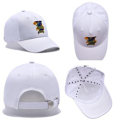 Cap Baseball Berstruktur Lima Panel Dengan Merek Logo yang Diukir