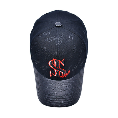 Tali yang dapat disesuaikan dan desain terstruktur 6 Panel Baseball Cap untuk personalisasi