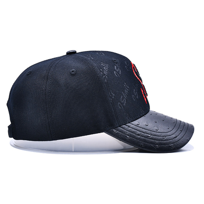 Tali yang dapat disesuaikan dan desain terstruktur 6 Panel Baseball Cap untuk personalisasi