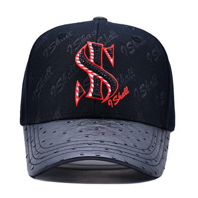Tali yang dapat disesuaikan dan desain terstruktur 6 Panel Baseball Cap untuk personalisasi