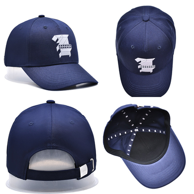 Topeng Baseball 5 Panel yang Bergaya Dalam Kain Katun Dengan Logo dan Jahitan yang Diukir