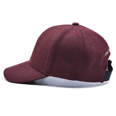 Profil tinggi 6 Panel Baseball Cap Dengan Penutupan Tali Adjustable Dan Koton Sweatband