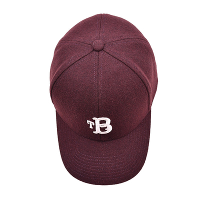 Profil tinggi 6 Panel Baseball Cap Dengan Penutupan Tali Adjustable Dan Koton Sweatband