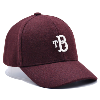 Profil tinggi 6 Panel Baseball Cap Dengan Penutupan Tali Adjustable Dan Koton Sweatband