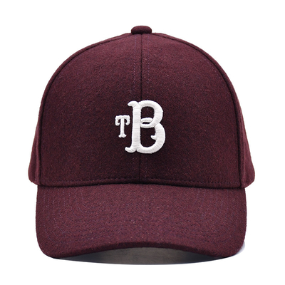Profil tinggi 6 Panel Baseball Cap Dengan Penutupan Tali Adjustable Dan Koton Sweatband