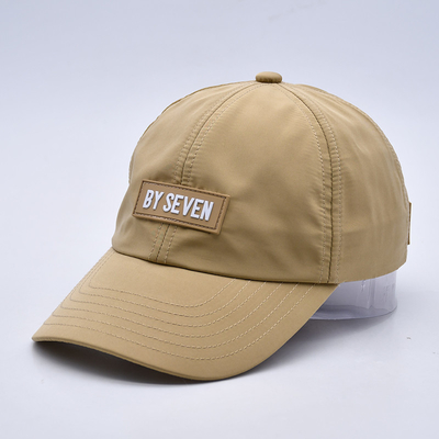 Pabrik Kualitas Profesional 6 Panel Baseball Cap Manufaktur Dengan Lapisan Karet
