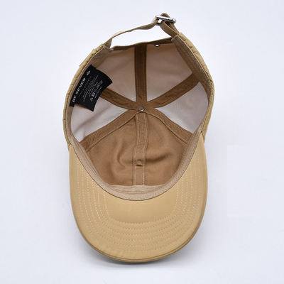Pabrik Kualitas Profesional 6 Panel Baseball Cap Manufaktur Dengan Lapisan Karet