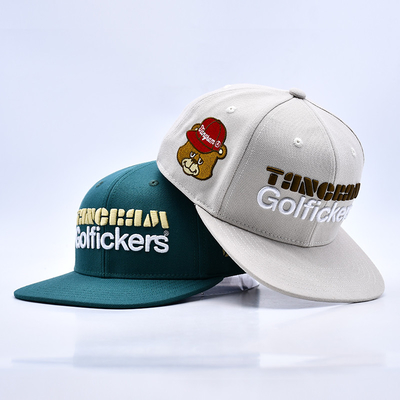 Logo bordir 3D Berkualitas 6 panel Snapback Hat Jual Hot