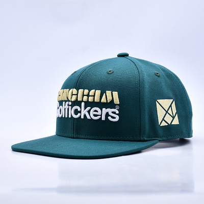 Logo bordir 3D Berkualitas 6 panel Snapback Hat Jual Hot