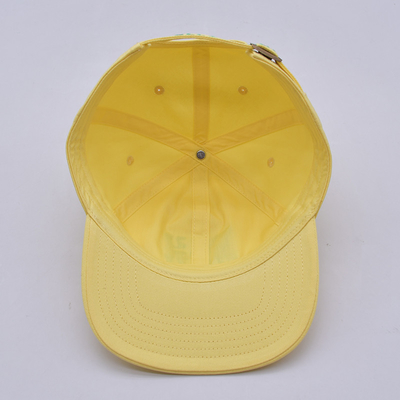 Menonjol Daya tahan Tinggi Flat Brim Snapback Topi Hitam Satu Ukuran Cocok untuk Semua