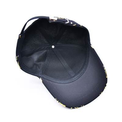 Percetakan layar yang disesuaikan Logo Tak terstruktur 6 Panel Baseball Cap Dengan Visor melengkung