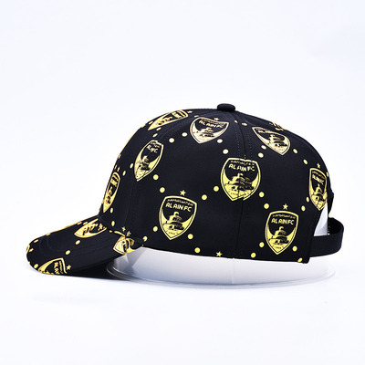 Percetakan layar yang disesuaikan Logo Tak terstruktur 6 Panel Baseball Cap Dengan Visor melengkung