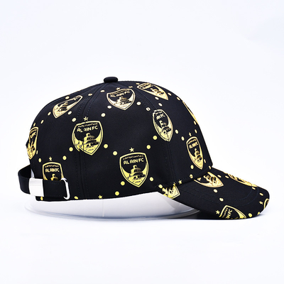 Percetakan layar yang disesuaikan Logo Tak terstruktur 6 Panel Baseball Cap Dengan Visor melengkung