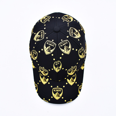 Percetakan layar yang disesuaikan Logo Tak terstruktur 6 Panel Baseball Cap Dengan Visor melengkung