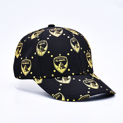 Percetakan layar yang disesuaikan Logo Tak terstruktur 6 Panel Baseball Cap Dengan Visor melengkung
