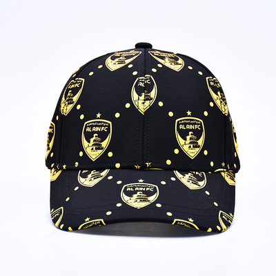 Percetakan layar yang disesuaikan Logo Tak terstruktur 6 Panel Baseball Cap Dengan Visor melengkung
