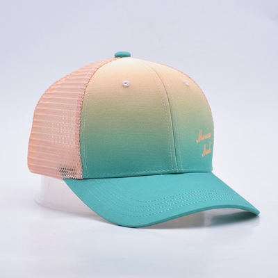 Harga pabrik enam panel dibangun truk Baseball Cap Cocok Warna Kain