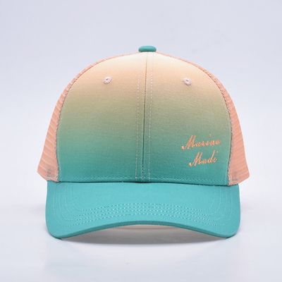 Harga pabrik enam panel dibangun truk Baseball Cap Cocok Warna Kain