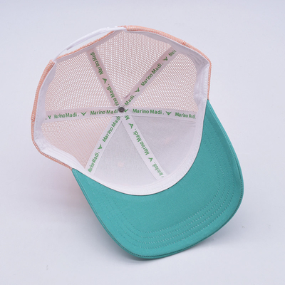 Harga pabrik enam panel dibangun truk Baseball Cap Cocok Warna Kain