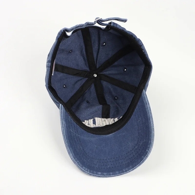 Diskon 6 Panel Baseball Cap Dengan Flat Brodery Curved Visor