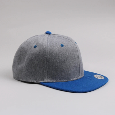 Baru Dewasa 6 Panel Snapback Cap Custom Dua Tone Flat Brim Snapback Cap