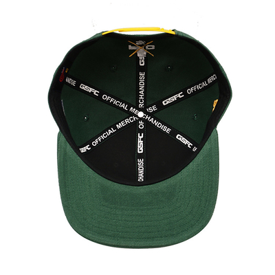 Topi Snapback Plastik Bernafas dengan Pintu Flat Struktural Dan Logo Bordir Khusus Warna Camo