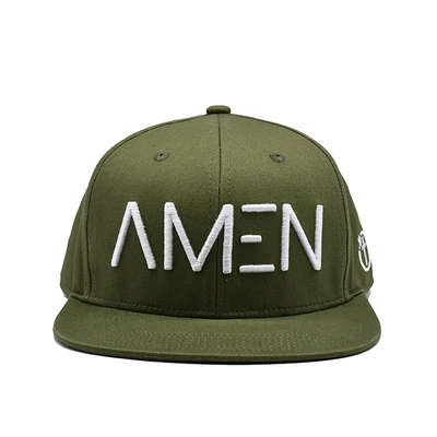 Logo yang disesuaikan dengan topi Snapback bersulam dengan kapas ringan