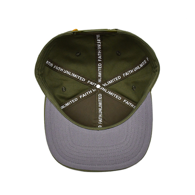 Logo yang disesuaikan dengan topi Snapback bersulam dengan kapas ringan