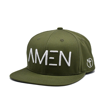 Logo yang disesuaikan dengan topi Snapback bersulam dengan kapas ringan