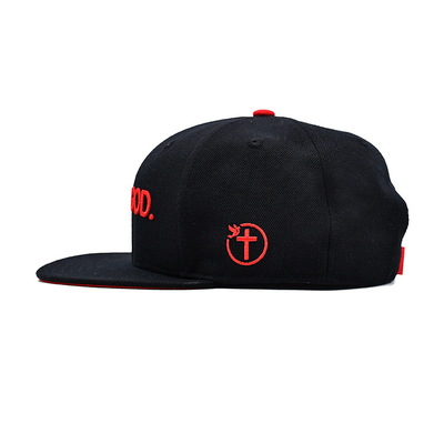 Topi Snapback dalam ukuran yang dapat disesuaikan dengan logo bordir 3D dan cetak pita dalaman Label tenunan