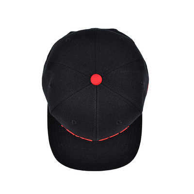 Topi Snapback dalam ukuran yang dapat disesuaikan dengan logo bordir 3D dan cetak pita dalaman Label tenunan